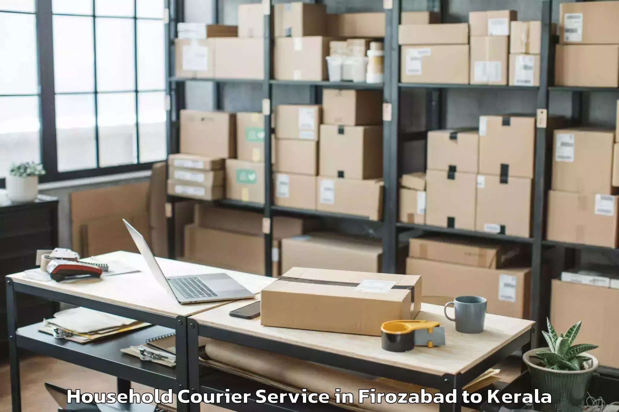 Book Your Firozabad to Cochin Port Kochi Household Courier Today